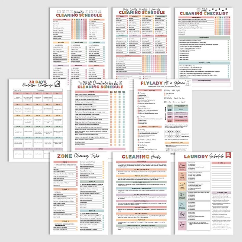 Household Cleaning Schedule Cl - đánh giá và giá Home Improvement Books