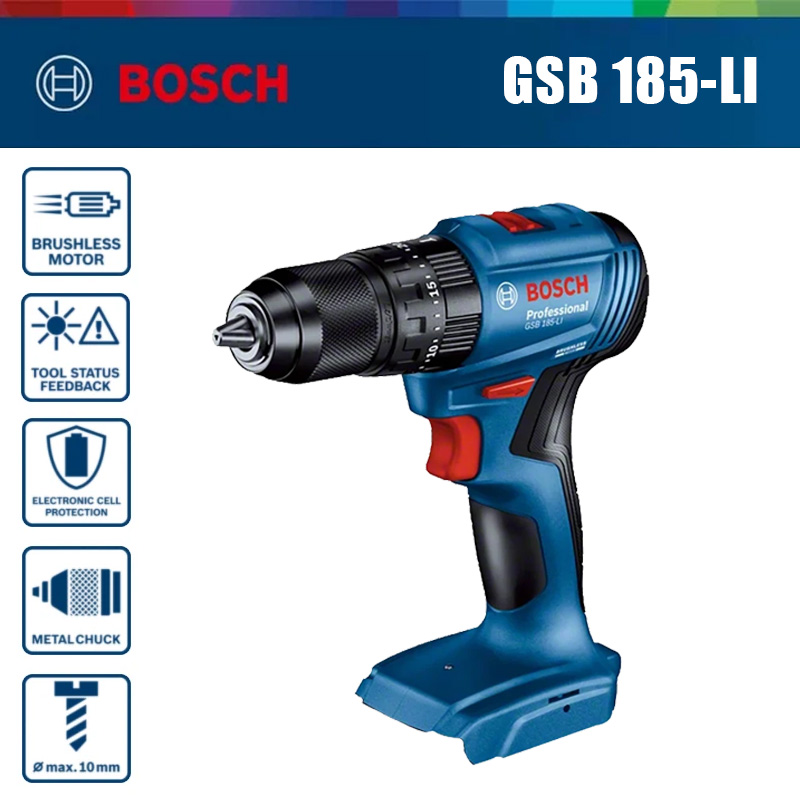 Bosch GSB 185-LI 18V Brushless - đánh giá và giá Bosch Drill Gsb 18V