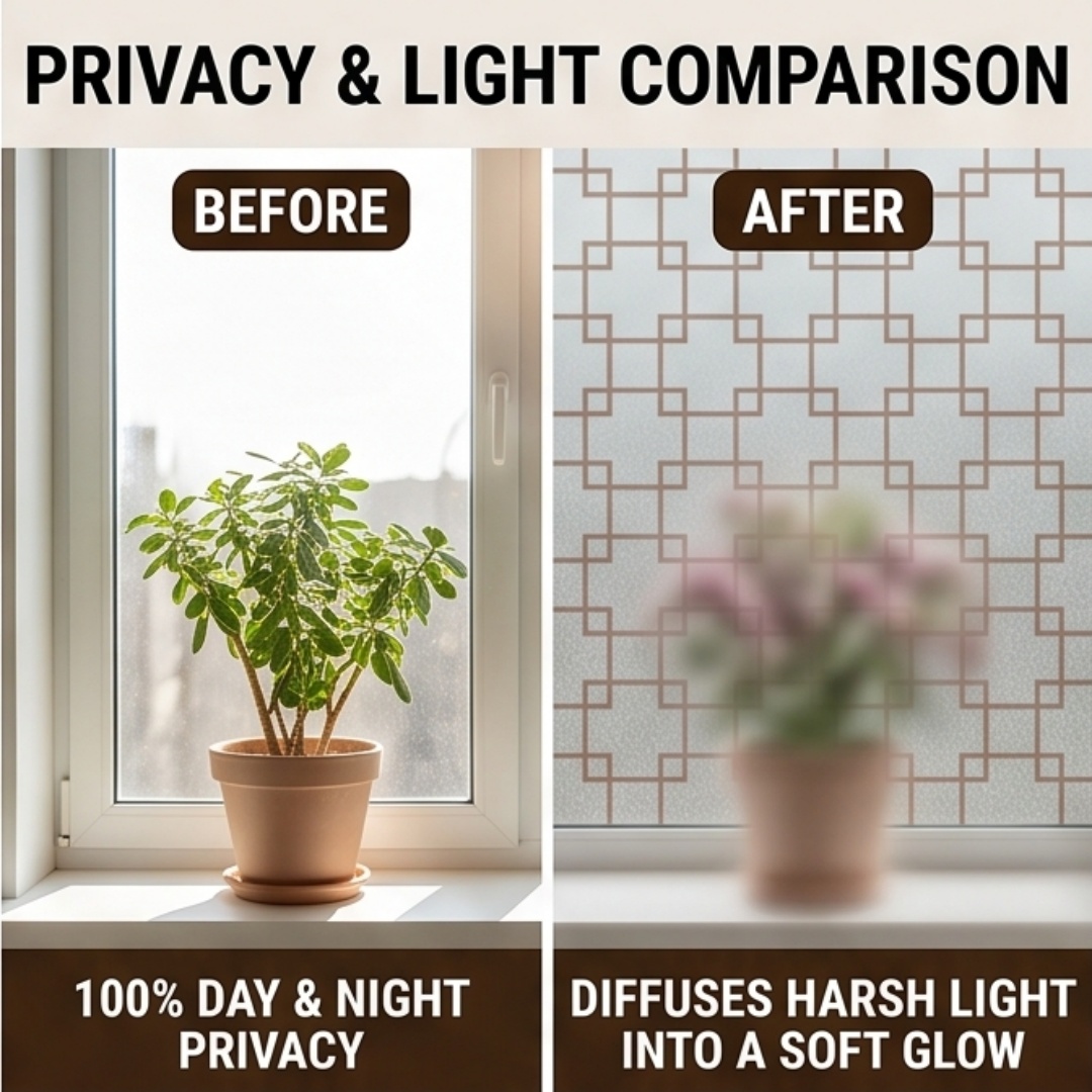 Oriental Lattice Square Printe - đánh giá và giá Window Insulation Film