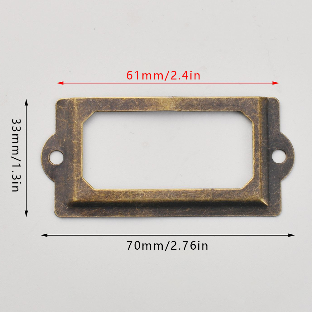 10pcs 70x33mm Metal Iron Label - đánh giá và giá Cabinet Handle Pull
