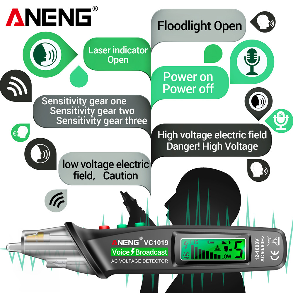 Tester Pen Non-Contact Voice B - đánh giá và giá Circuit Breaker Finder